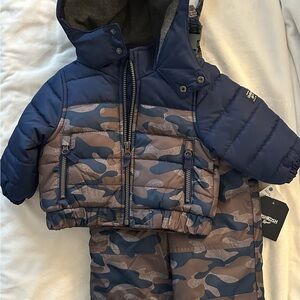 OshKosh B'gosh Blue and Brown Camouflage Set